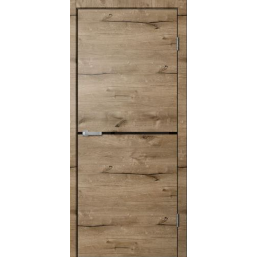 Дверь межкомнатная Сибирь Профиль Лофт LF02 Дуб пацифик, глухое полотно, кромка, молдинг